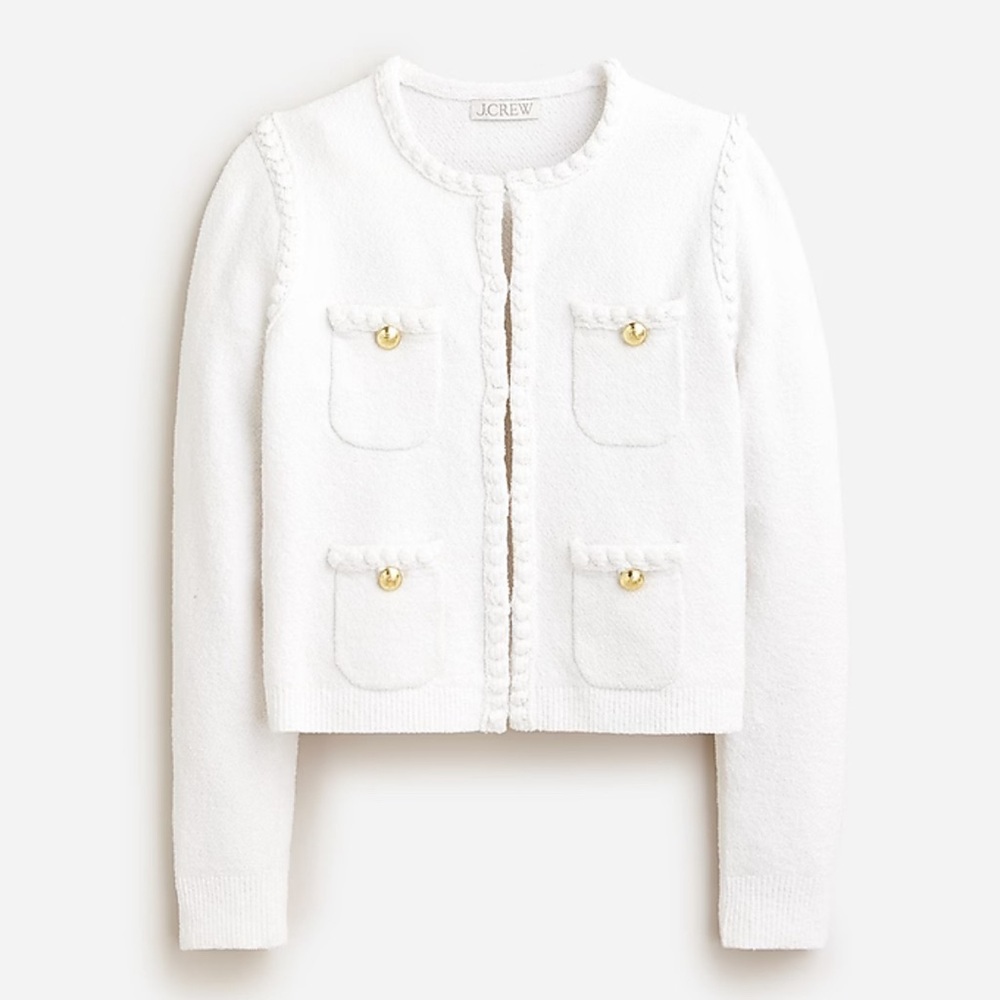 White Odette lady sweater size S, never worn